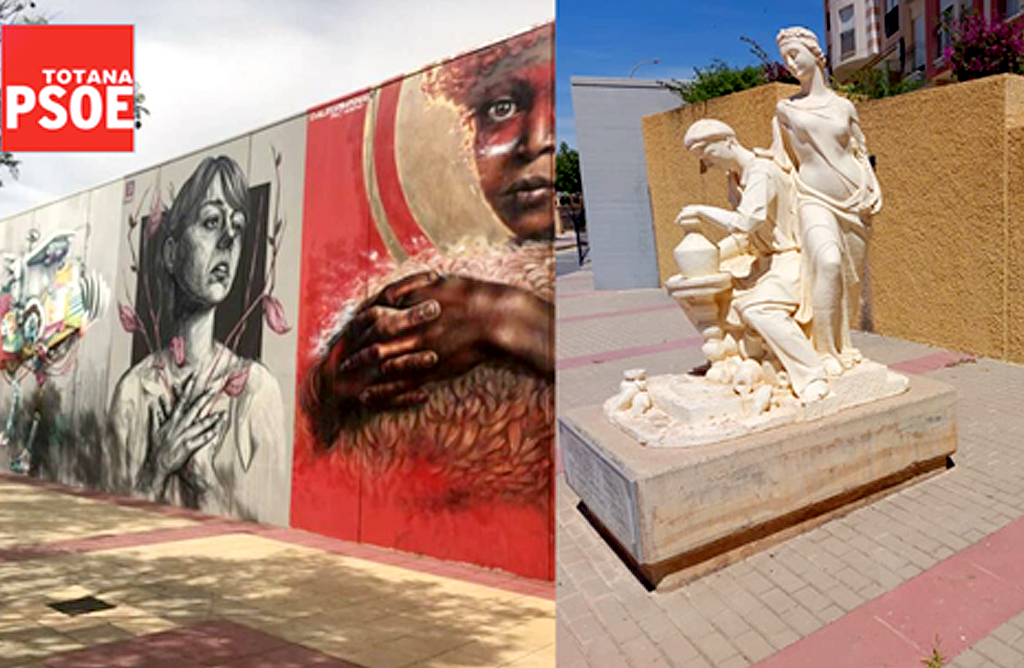 El PSOE propone que se pongan en valor espacios degradados de Totana a través del arte urbano